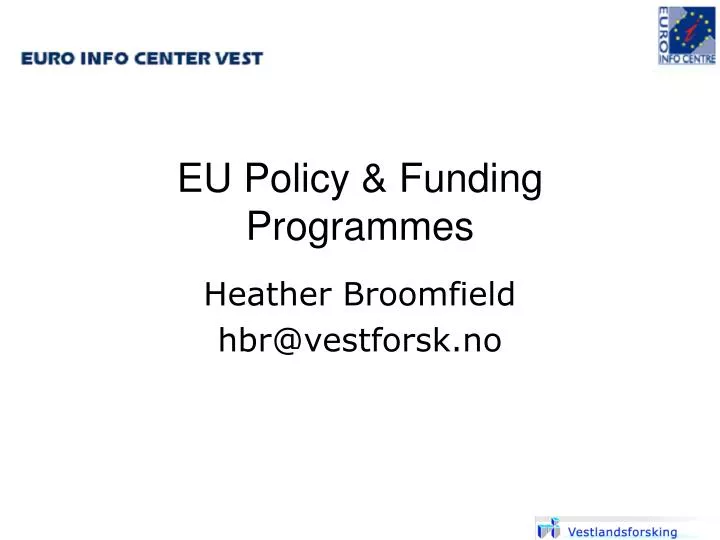 eu policy funding programmes