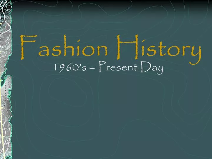 fashion history