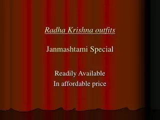 Radha Krishna outfits Janmashtami Special
