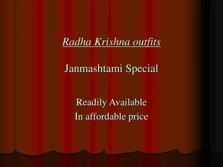 radha krishna outfits janmashtami special