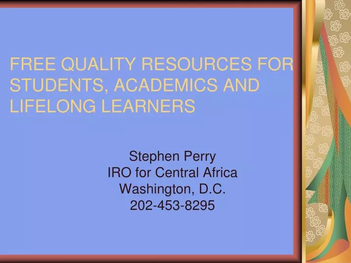 free quality resources for students academics and lifelong learners