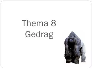 thema 8 gedrag