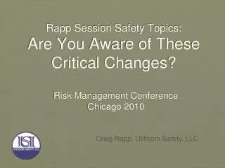 Rapp Session Safety Topics: Are You Aware of These Critical Changes?