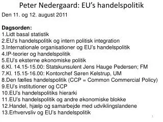 peter nedergaard eu s handelspolitik