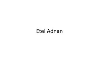 etel adnan