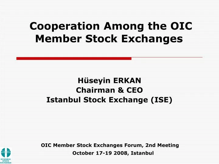 oic member stock exchanges forum 2nd meeting