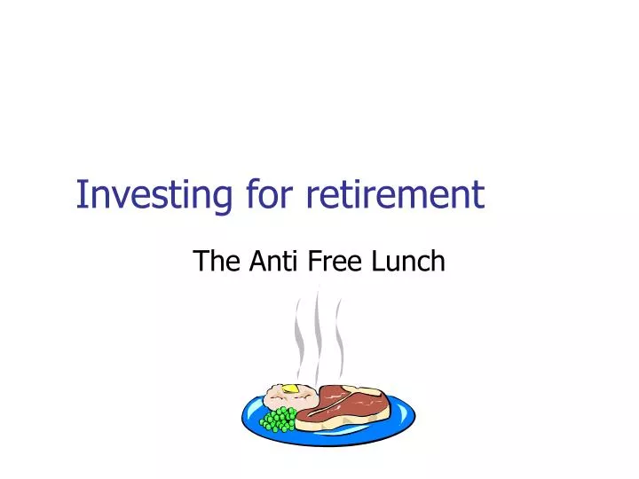 the anti free lunch