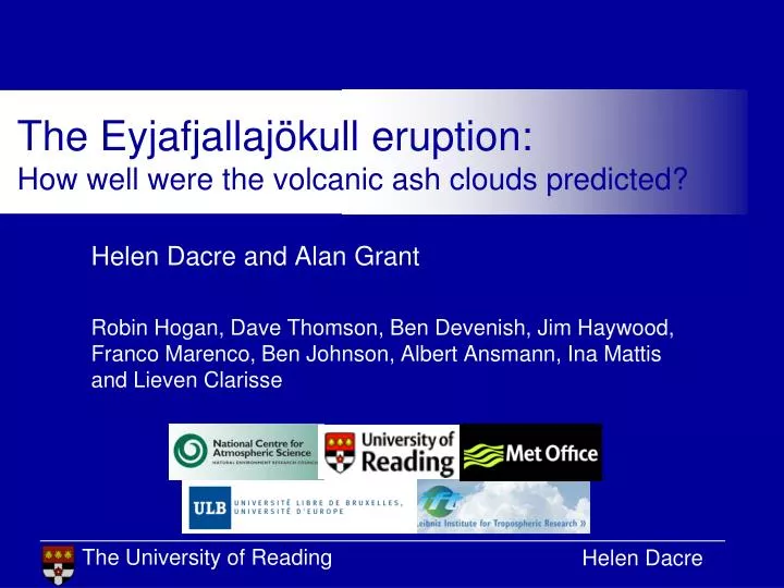 the eyjafjallaj kull eruption how well were the volcanic ash clouds predicted