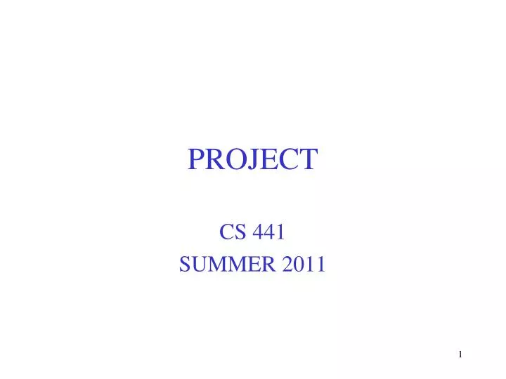 project