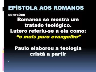ep stola aos romanos