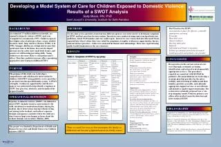 Developing a Model System of Care for Children Exposed to Domestic Violence:
