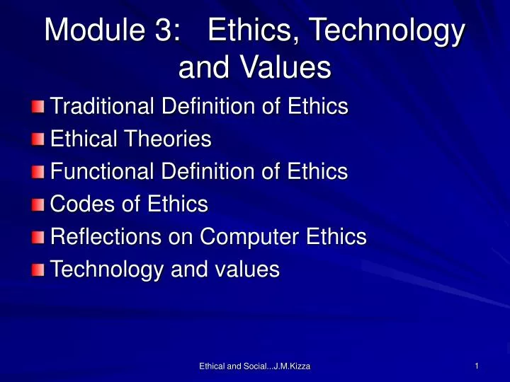 module 3 ethics technology and values