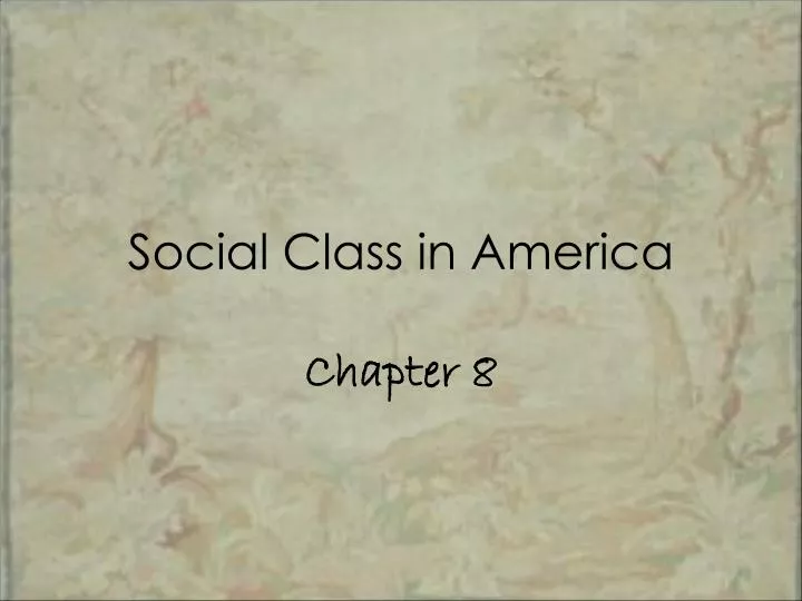social class in america