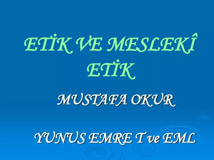 mustafa okur yunus emre t ve eml