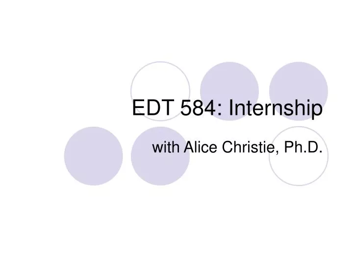 edt 584 internship
