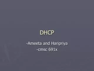 DHCP