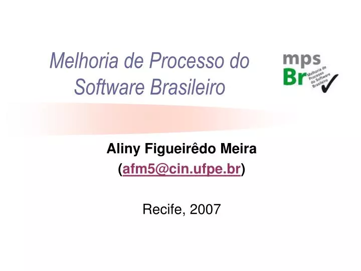 melhoria de processo do software brasileiro
