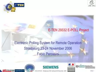 E-TEN 29332 E-POLL Project