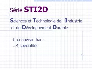 s rie sti2d
