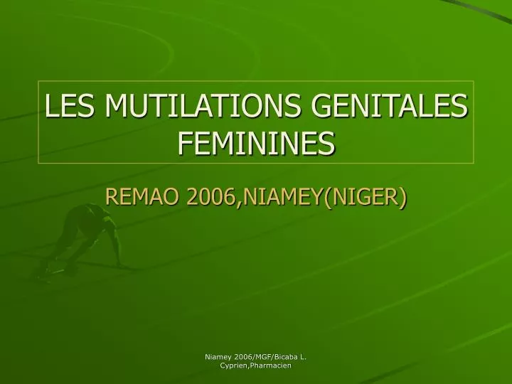 les mutilations genitales feminines