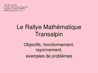 le rallye math matique transalpin