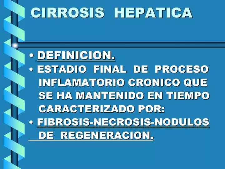 cirrosis hepatica