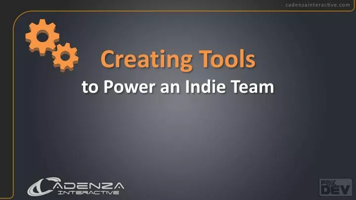 creating tools to power an indie team