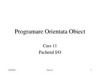 programare orientata obiect