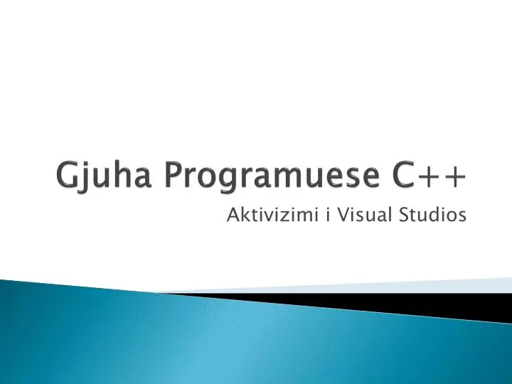 gjuha programuese c