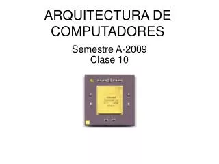 arquitectura de computadores