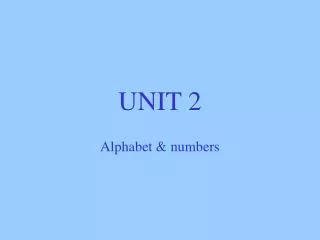 unit 2