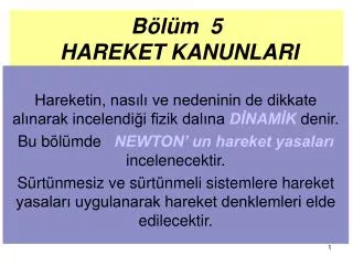 b l m 5 hareket kanunlari