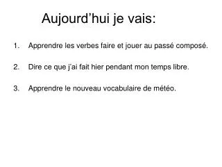 aujourd hui je vais