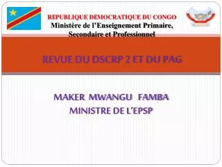 maker mwangu famba ministre de l epsp