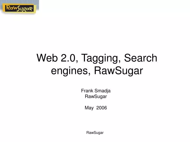 web 2 0 tagging search engines rawsugar