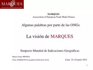 MARQUES Association of European Trade Mark Owners
