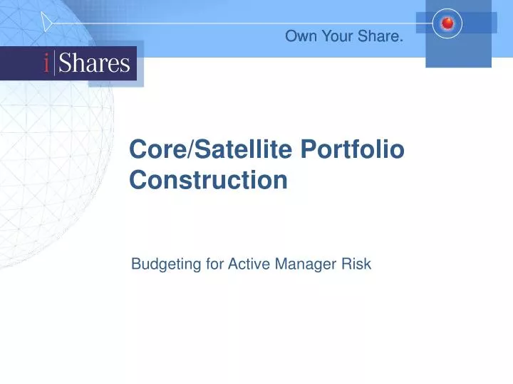 core satellite portfolio construction