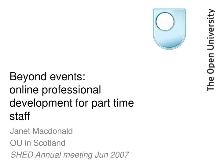 beyond events online professional development for part time staff