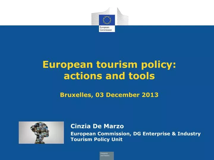 cinzia de marzo european commission dg enterprise industry tourism policy unit
