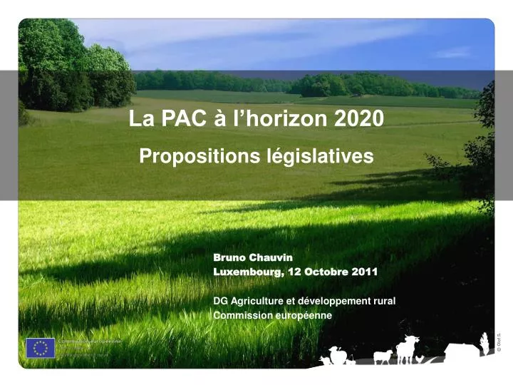 la pac l horizon 2020 propositions l gislatives