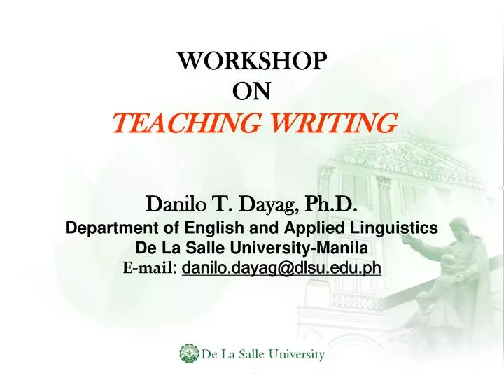workshop on teaching writing