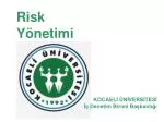 Risk Yönetimi - slide 1
