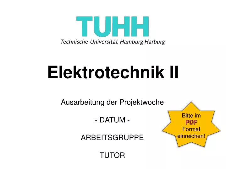 elektrotechnik ii