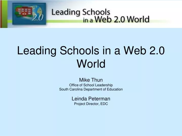 leading schools in a web 2 0 world
