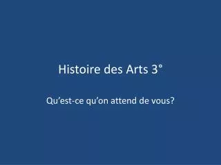 histoire des arts 3
