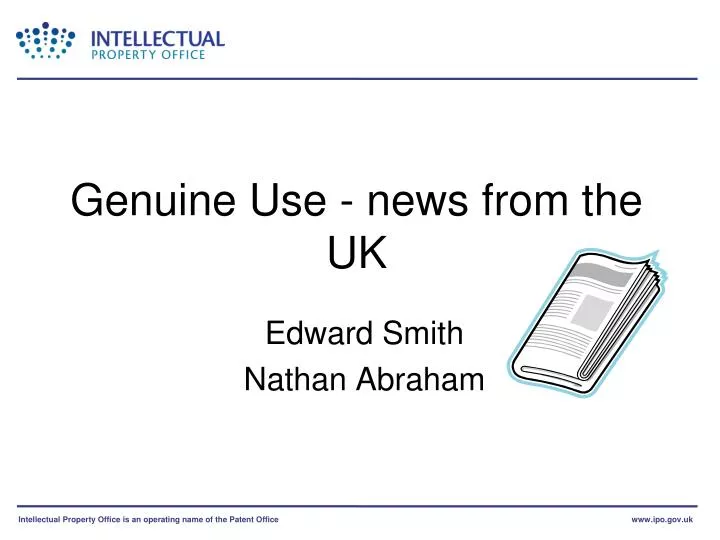 genuine use news from the uk
