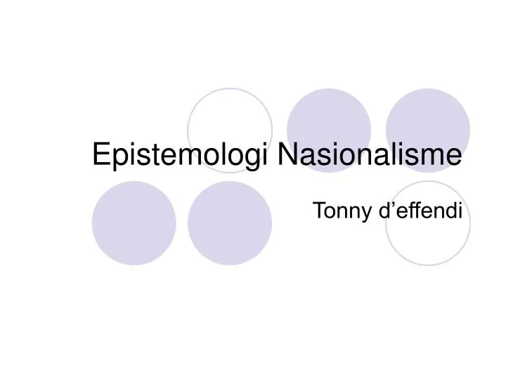 epistemologi nasionalisme