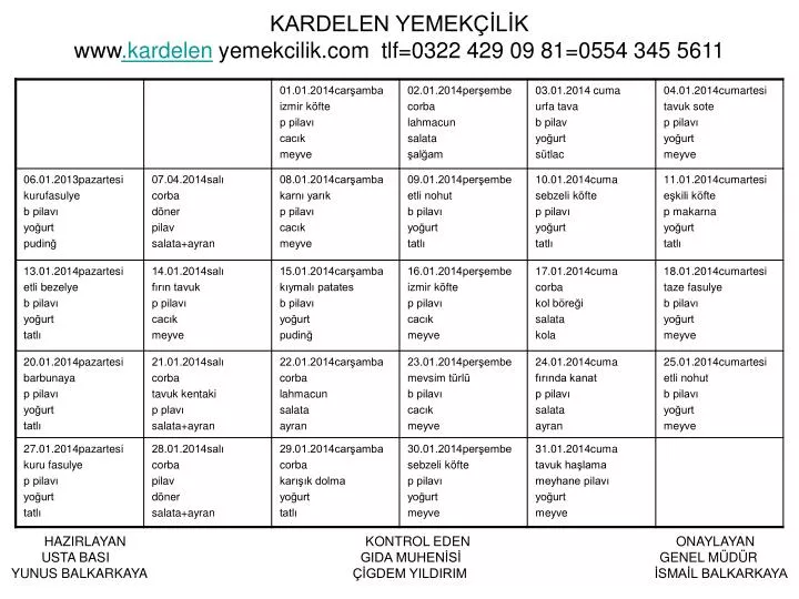 kardelen yemek l k www kardelen yemekcilik com tlf 0322 429 09 81 0554 345 5611