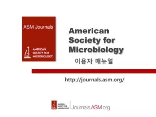 American Society for Microbiology