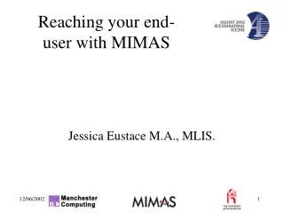 Jessica Eustace M.A., MLIS.